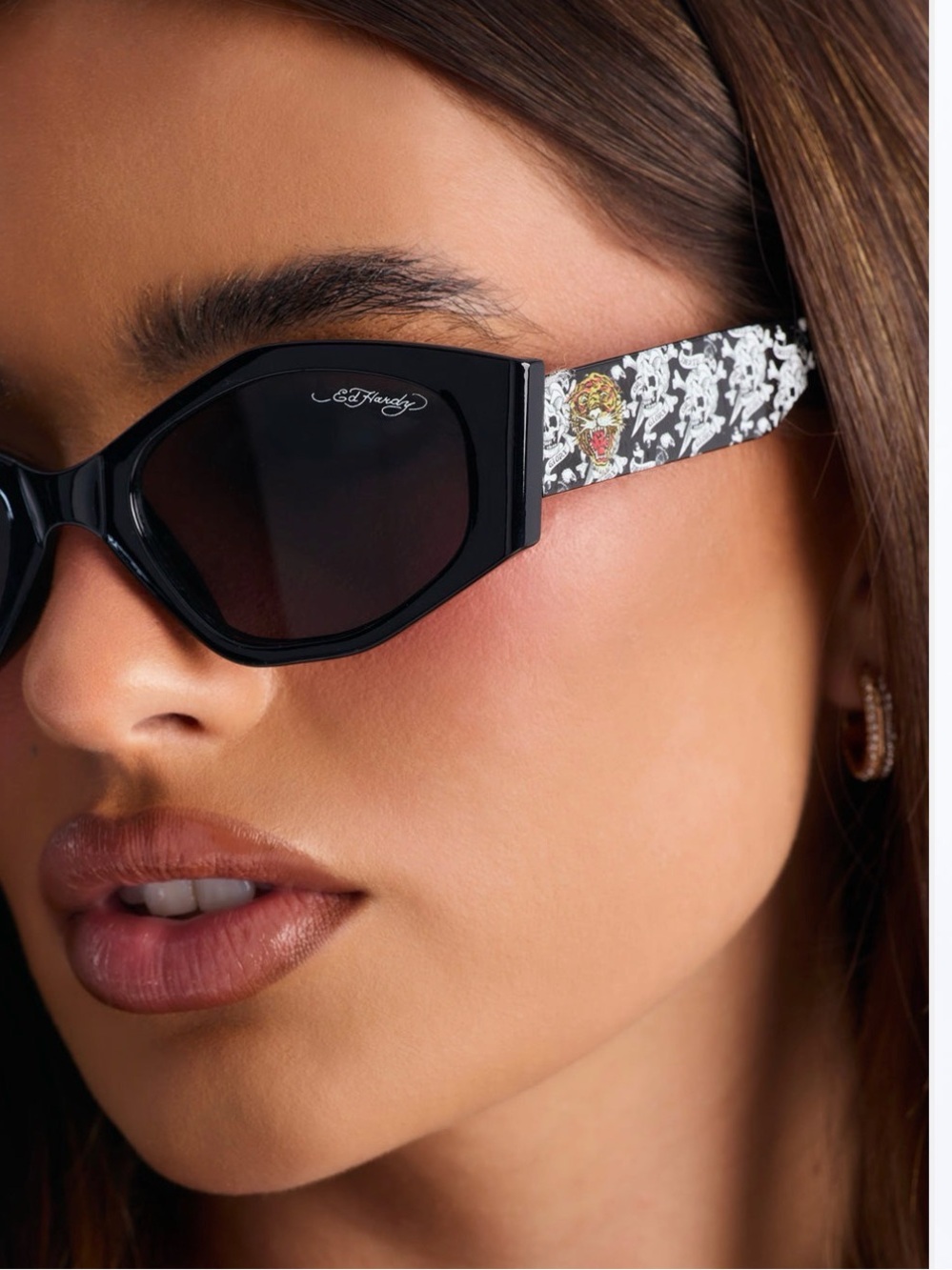 Ed Hardy Black Sunglasses